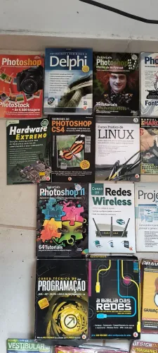 Livros e CDs de informática 