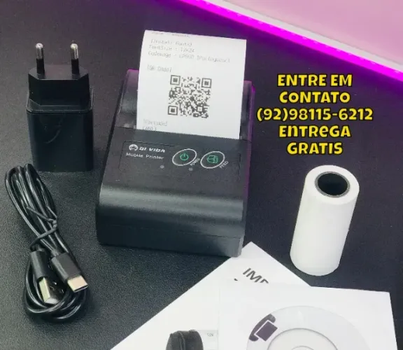 Impressora Térmica Bluetooth USB 58mm Bluetooth/Usb Portatil