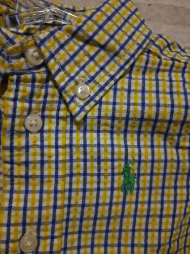 Camisa Polo Ralph Lauren Xadrez Infantil