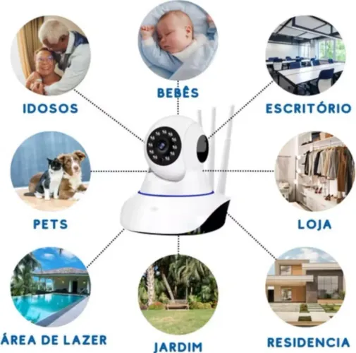 Câmera com monitoramento longa distância entregamos 
