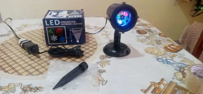 Projetor Natalino Luz XLS Led Snowflake Lamp