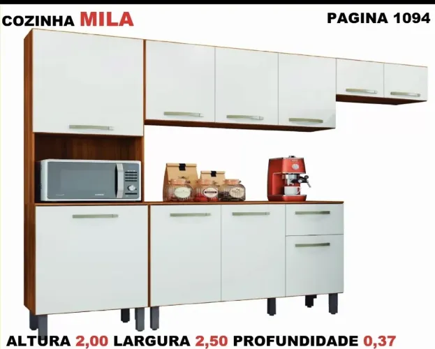 Cozinha completa com balcão