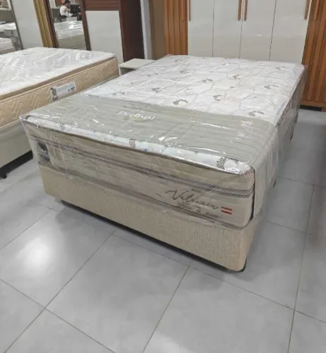 Cama Box Casal Valencia Molas Ensacadas 138x188x030cm Probel Novo entregamos