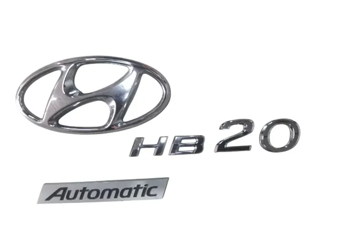 Emblema Escrita Tampa Traseira Hyundai HB20 Automatic