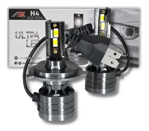 Par De Ultra Led Asx 70w 10000 Lúmens 6000k Lampada Bivolt