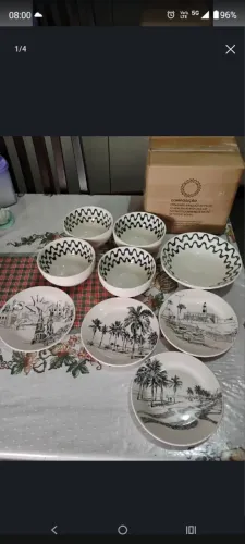 Jogo de porcelana Oxford 9 peças 