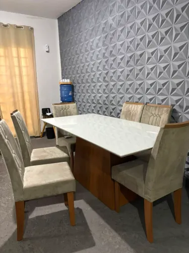 Mesa de jantar com 6 cadeiras somente retirada na loja