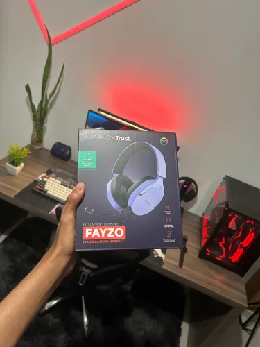 Headset Gaming Gxt Trust Fayzo 7.1 Purple- Novo Lacrado