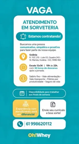 ATENDENTE - GOIÂNIA