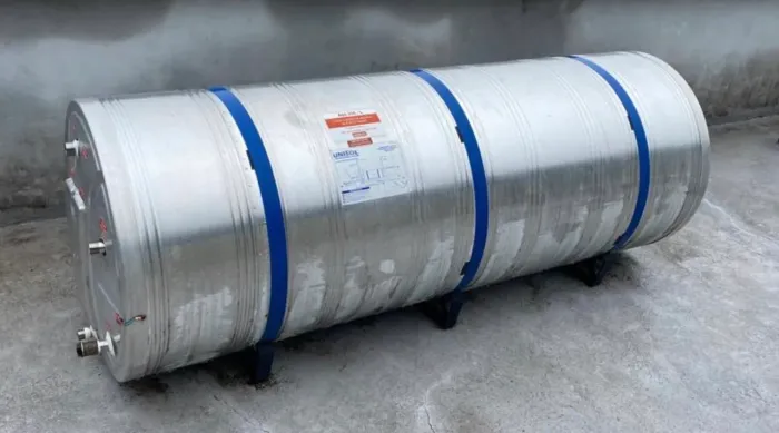 Boiler Aquecedor Solar/Eletrico 500 litros alta pressao INOX AISI 316 ?L? com anodo Unisol