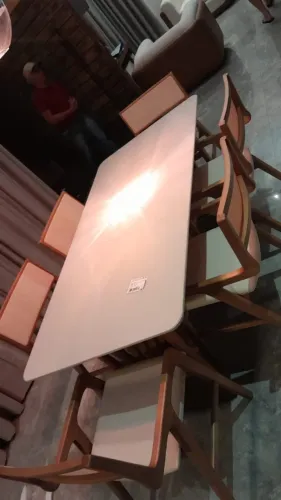 Mesa de Jantar com 06 cadeiras 2.20x1.00 MADEIRA