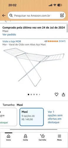 Varal de chão Mor