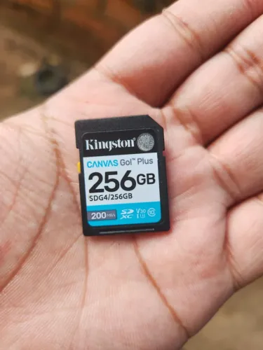 Cartão de memória Kingston Canvas go plus 256gb SDXC ORIGINAL CLASSE 10 U3 V30