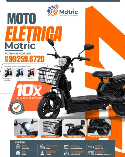 MOTO ELÉTRICA 500W - MOTRIC