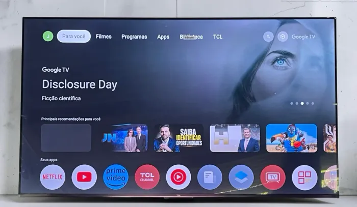 Smart TV TCL 55" Qled | Google TV | 55p7l Ano 2026 | IMPECÁVEL | Entrego