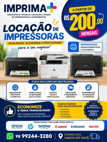 LOCAÇÃO DE IMPRESSORAS 