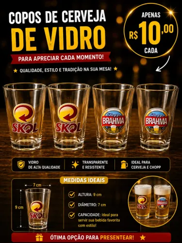 Copos de cerveja
