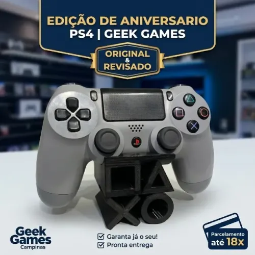 Controle DualShock 4 Edição 20 Anos | Garantia Geek Games