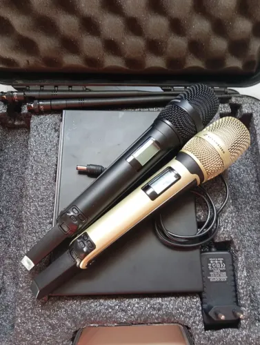 Vendo Microfone Sem fio Duplo