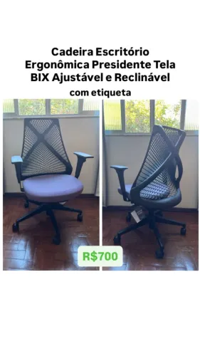 Vendo cadeira escritório ergonômica Presidente BIX