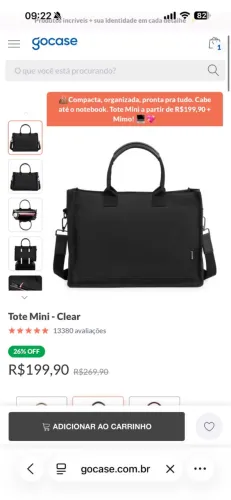 Bolsa tote mini gocase 