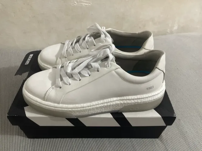 Tênis Casual Masculino Branco Democrata