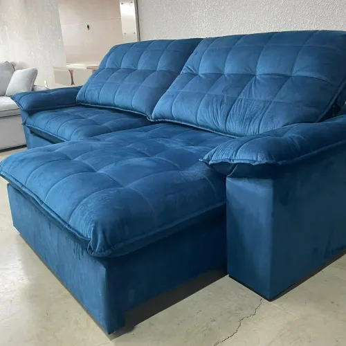 Sofá retrátil reclinávei 2.90m