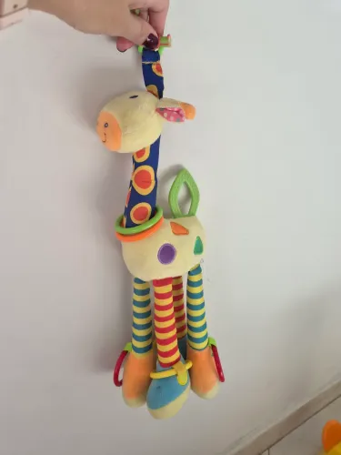 Girafa Girafinha sensorial Mobile Para Berço carrinho Mordedor Brinquedos Bebe