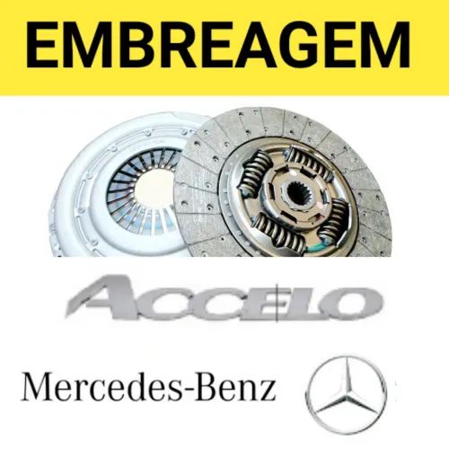 EMBREAGEM KIT PLATO E DISCO DO CAMINHÃO MERCEDES BENZ MODELOS ACCELO  815-915 COM  362  MM