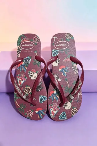 Chinelo Masculino Top Tribo Havaianas - 4144505 VINHO 43/44