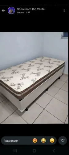Cama solteiro colchão D33 bem firme