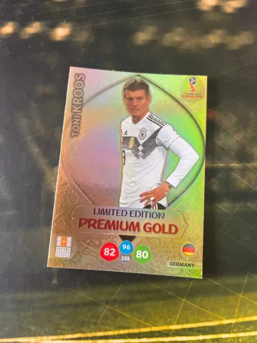 CARD LIMITED EDITION PREMIUM GOLD TONI KROSS COPA 2018