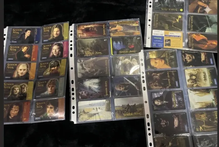 4 séries completas senhor dos anéis 47 cartões