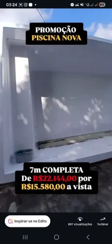 Piscina 7m nova