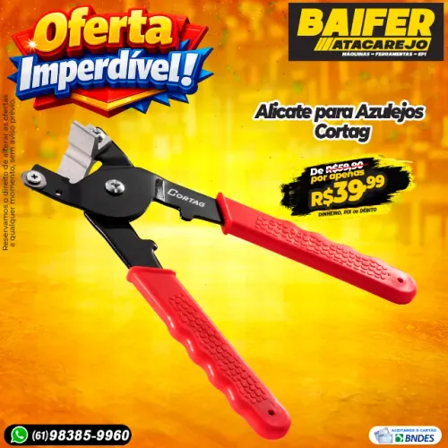Alicate para Azulejos 8 Pol 200mm Cortag