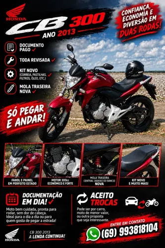 Honda CB 300r/ 300r Flex 2013