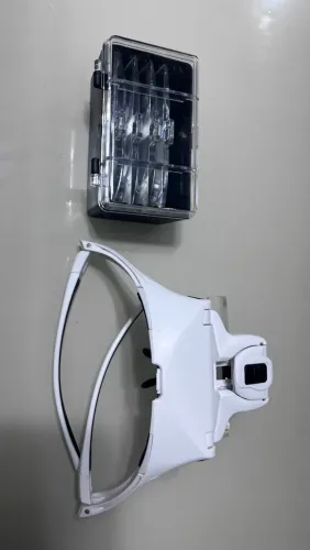Óculos Lupa De Cabeça Iluminação De Led 5 Lentes De Aumento