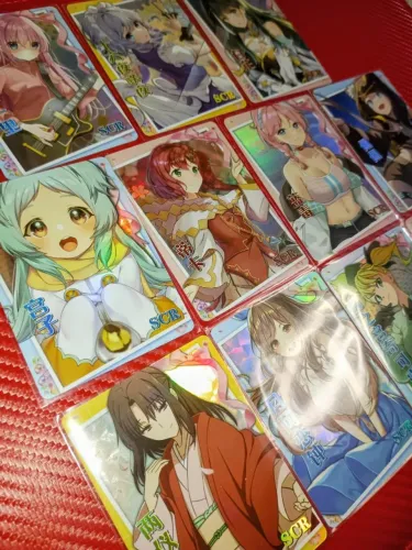 Godddess Story - NS-5M Lote 3 (12 Cartas Raridade SR e 11 SCR) Coleção de WAIFU animes