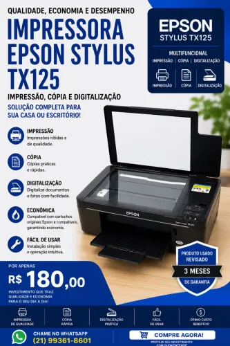 Impressora Multifuncional Epson stylus tx125