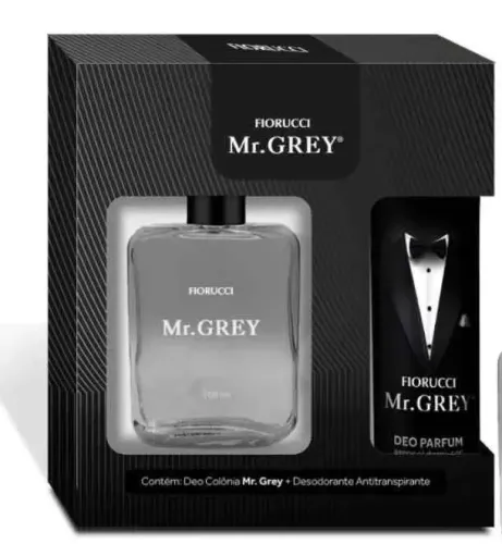 Kit Masculino Mr Grey Deo Colônia 100Ml + Desodorante 170Ml - Fiorucci