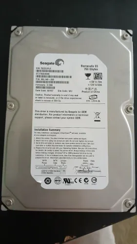 HD Seagate Barracuda 750Gb sem bad block
