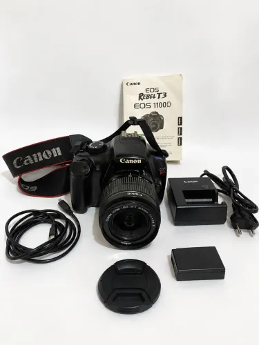 Canon EOS Rebel T3 + 18-55mm | Kit Completo + Manual Original