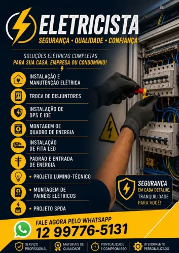 Eletricista no litoral