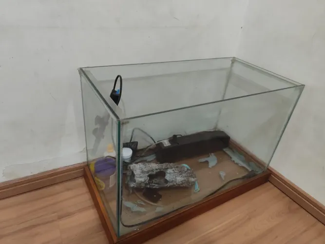 Aquário com bomba