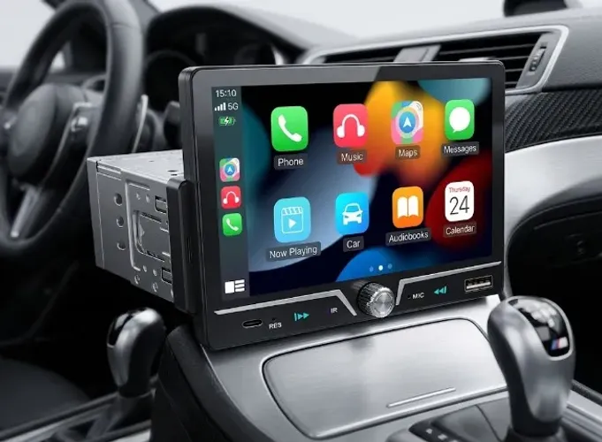 Central Mp10 Carplay Android Auto 1din Encaixe Padrão Radio knup kp-ra958