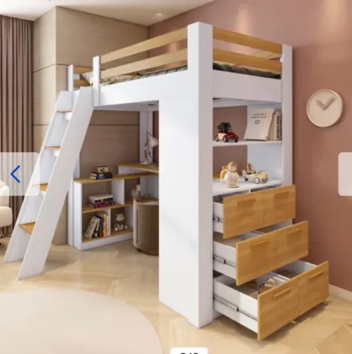 Cama Beliche com mesa de estudo
