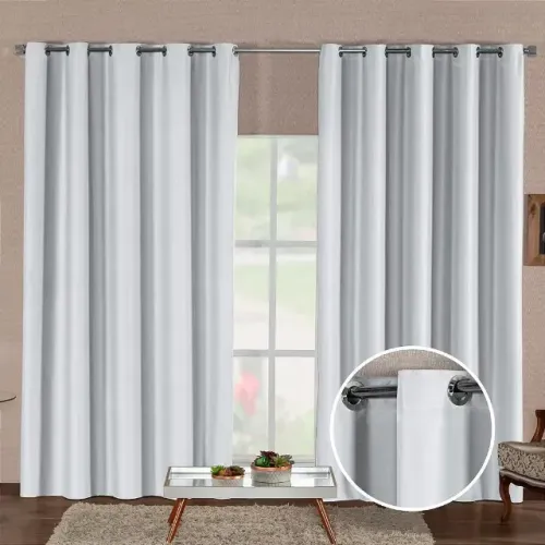 Cortina Em Blackout Corta Luz 2.70m x 1.80m Branca
