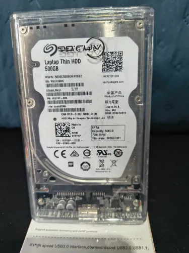 HD 500 GB Seagate 7.200 RPM  + Cabo USB 3.0 100% Saudável  - Livre pra Testes 