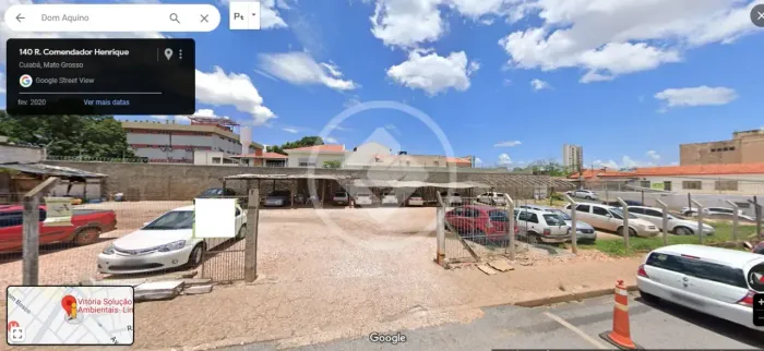 Terreno localizado no centro da cidade de Cuiabá-MT, com área 1020,00 m², de esquina, exce