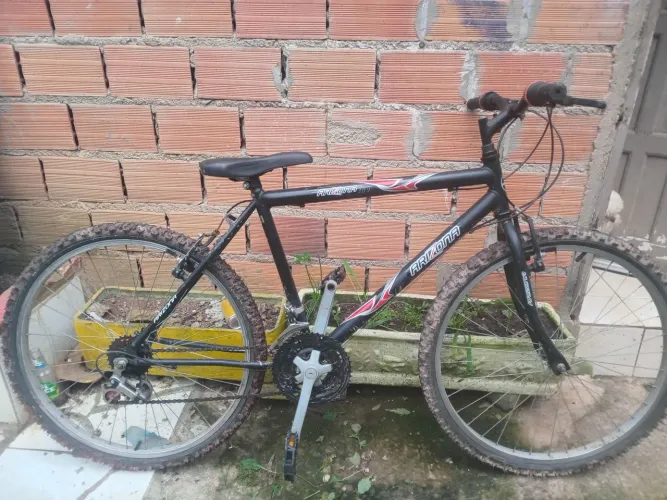 Vendo uma bicicleta aro 26 por 300 ela está boa só tem algumas coisas básicas pra arrumar